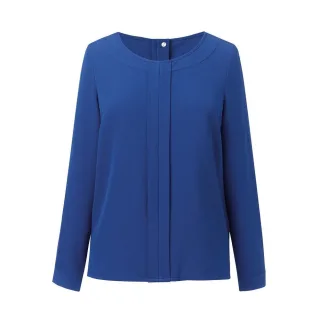 Brook Taverner - "Roma" Bluse für Damen Langärmlig (Königsblau)