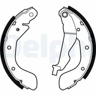 Delphi Bremsbacken hinten Chevrolet Aveo Spark Daewoo Kalos
