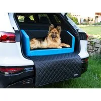 CopcoPet Tier-Autobett Travel Bed Hunde Reisebett, Kofferraumschutz Hund mit ladekantenschutz, Schutzmatte herausnehmbar