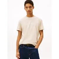 Tommy Jeans T-Shirt TJM CENTER FLAG mit Stempel-Logo, regular fit, Rundhals