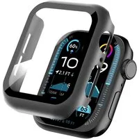 Tec-Expert Smartwatch-Hülle Hülle mit Displayschutz für Apple Watch 4 / 5 / 6 / SE 1-3 40 mm 44 mm, Rundum Schutz Cover Case Bumper stoß-und kratzfest robust