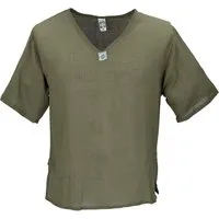 Guru-Shop Hemd & Shirt Yoga Hemd, alternatives Baumwollhemd, leichtes.. Ethno Style, alternative Bekleidung