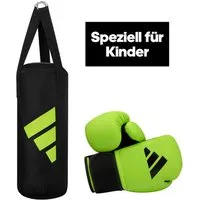 adidas Performance Boxsack Youth Boxing Kit (Set, 2-tlg., mit Boxhandschuhen (8oz)