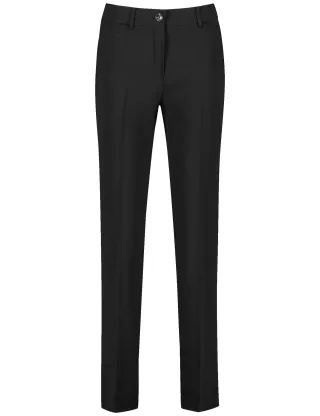 GERRY WEBER Collection - Schlichte Hose mit Bügelfalten schwarz - Gr. - 40