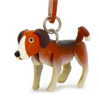Beagle Schl?sselanh?nger aus Leder