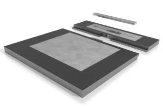 ESS Duschboard Compact Sperrwasserh. 30 mm, 120x110cm, Komplettset, SBCOM-LINE-1 SBCOM-LINE-1