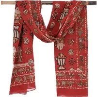 Guru-Shop Sarong Leichter Pareo Schal, Sarong, handbedrucktes..