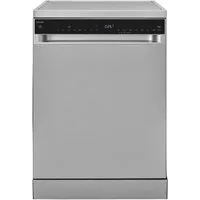 exquisit Standgeschirrspüler 9316 GSP9316-450C silber, 10,9 l, 16 Maßgedecke, 16 Maßgedecke, LED, Besteckschublade, Auto Door Open, AquaStop