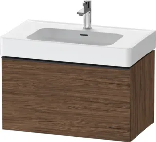 Duravit D-Neo Waschtischunterbau wandhängend Nussbaum dunkel Matt 784x452x440 mm - DE42770BD210000 DE42770BD210000