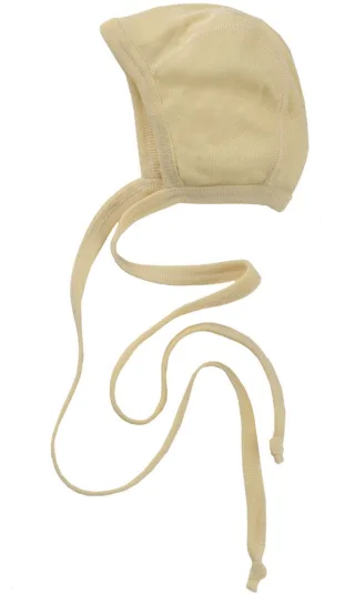 Engel Natur Merino/Seide Babyhäubchen GOTS