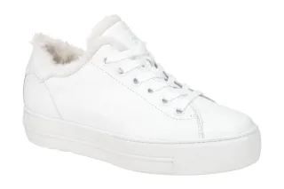 Paul Green 5171-00 PG 5171 Wei? Winter Halbschuhe Echtleder Warmfutter Soft-E...