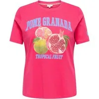 ONLY CARMAKOMA Rundhalsshirt CARJENNY LIFE SS PRINT JEANS TEE JRS