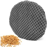 Amilian Kirschkernkissen rund Ø16 cm - Wärmekissen Mikrowelle & Kältekissen - Körnerkissen, Mikrowellenkissen, für Nacken, Schulter, Bauch, Hände, punktuelle Wärme - mikrowellengeeignet