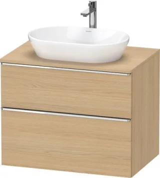 Duravit D-Neo Konsolenwaschtischunterbau wandhängend Natur Eiche Matt 800x550x664 mm - DE49670103000 DE4967010300000