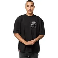 trueprodigy Oversize-Shirt Jona Logoprint Rundhals dicker Stoff