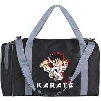 BAY-Sports Sporttasche Sporttasche für Kinder Karate schwarz/grau 50 cm
