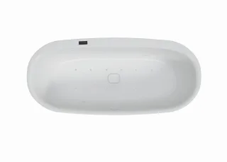 Hoesch Monolith Whirlwanne iSensi Oval 1700x750 Monolith mit Überlauf in Weiss 3987i.010310001