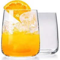 KONZEPT Gläser-Set 6-teilig, 310 ml, transparente Wassergläser aus robustem Glas, 6-tlg., Volumen: 340/310 ml, H: 9,6 cm, Ø oben: 6,9 cm, Ø unten: 8 cm