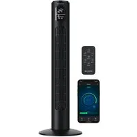 Brandson Turmventilator Eco DC-Motor 35W, App-Steuerung/Sprachbefehl, Timer, Oszillation, WiFi, NTV Sieger 2026, extrem leiser Lüfter, 12 Lüftungs-Modi, GS-Geprüft