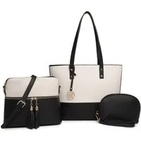 Miss Lulu Handtasche Damen 3-in-1 Handtaschen-Set