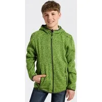 CMP Strickfleecejacke KID JACKET FIXED HOOD mit atmungsaktiven und schnell trocknenden Eigenschaften