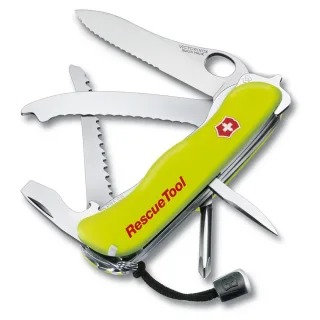 Victorinox Rettungsmesser RescueTool One Hand , Farbe:gelb lumineszierend