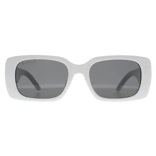Montana Rectangle Womens Shiny White Smoke Polarized MP194