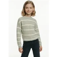 KIDS ONLY Strickpullover KOGFRANCA SHORT L/S STRIPE KNT NOOS Viskosemischung, loose fit