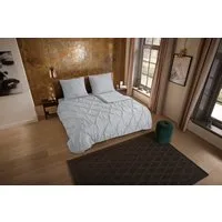 PURE luxury collection Wendebettwäsche Elegence, Microfaser, 2 teilig, Mikrofaser, Uni, Stickerei, luxuriöse Falten, Reißverschluss