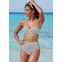 Venice Beach Highwaist-Bikini-Hose Camie mit gekreuzten, seitlichen Bändern