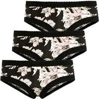 Jockey Hipster Soft Stretch Lace (3er Pack) mit Spitze besetzt