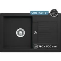 Schock Granitspüle Lima D-100S, eckig, 78/50 cm, 78/50 cm, Auflagespüle
