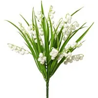 Kunstblume Kunstblume Maiglöckchen-Busch ca. 30cm. Blumen Schneeglöckchen Weiß, Gasper, Höhe 30.00 cm