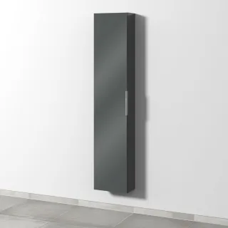 Sanipa 3way Hochschrank mit 1 Tür, Anthrazit-Glanz UF16279