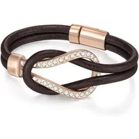 Lulu & Jane Armband braun, Echtleder