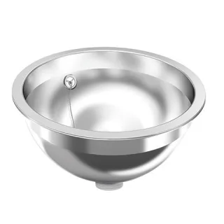 KWC Aquarotter Rundbecken, RONDO, Edelstahl, hgl, 340x142 mm, Überlauf, Ab-u.Überlaufgarn., 36000097 3600009746