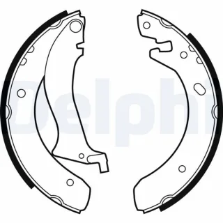 Delphi Bremsbacken hinten Land Rover Freelander 1 LS1870