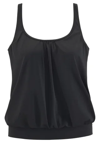 LASCANA - LASCANA Oversize-Tankini-Top black - Gr. - 46
