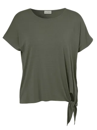 Via Appia - T-Shirt Rundhals 1/2 Arm Knoten khaki - Gr. - 42