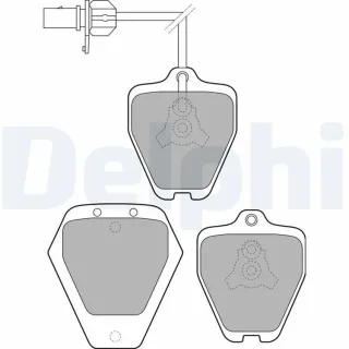 Delphi Bremsbel?ge vorne Audi A6 C5