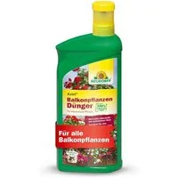 Neudorff Rasendünger Bio - Azet BalkonpflanzenDünger 1L für 200L Gießwasser, 100 % organisch und veganer Bio Dünger für üppig blühende Balkonkästen und Kübel und reiche Ernte aller Balkonpflanzen, Flüssigdünger mit praktischem Dosierbecher