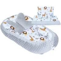 Primawela Bettnestchen Baby MINKY Nestchen Kokon Kuschelnest Kissen Decke Schmetterlingkissen