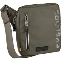 camel active Umhängetasche Explore, wasserabweisendes recyceltes Nylon und reflektierende Reißverschlüsse