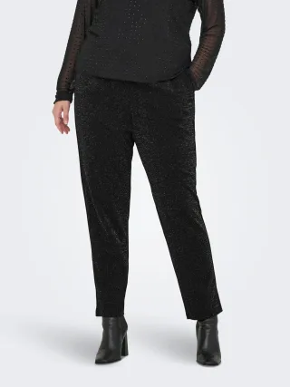 ONLY CARMAKOMA Jogginghose "CARPOPTRASH-ALYA EASY GLIT PANT NOOS" mit Glitzereffekt