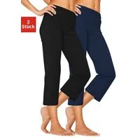 Vivance Active by Lascana Caprihose (2er-Pack) mit Gummibund, Loungewear
