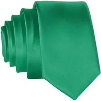 DonDon Krawatte schmale Krawatte 5 cm unifarben (Packung, 1-St., 1x Krawatte) matt, glänzend, gestreift, Seidenlook