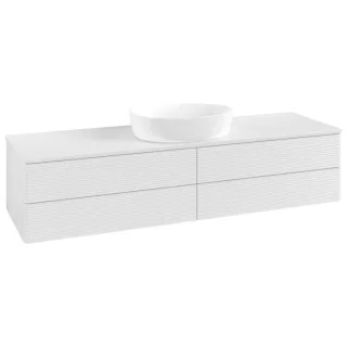 Villeroy & Boch Antao Waschtischunterschrank 1600x360x500mm L25110GF mit Beleuchtung mit Struktur FK/AP: GF/0