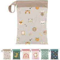 Artee Wickeltasche Nasstasche für Wechselwäsche Kita, Kindergarten, Strand, 1 Stück