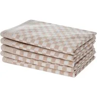 OTTO home Geschirrtuch Keersten Premium, (Set, 5-tlg., 5er Set), hochwertig, Grubentuch, 100 % Baumwolle, 5er-Set, 70 × 50 cm