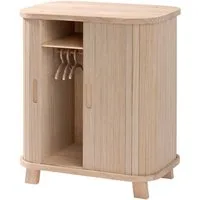 howa Puppenkleiderschrank grace, aus Holz, mit Schiebetüren, Kleiderstange, Regal und 3 Kleiderbügeln
